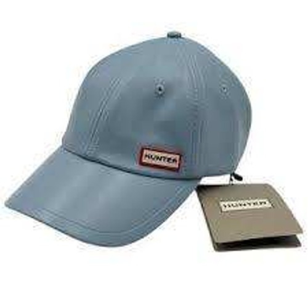 Hunter Original Waterproof Baseball Cap Light Blue Adjustable Logo Hat NWT